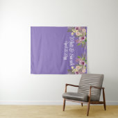 Maßgeschneiderter Stand für Lila Hochzeitsempfehlu Wandteppich (Beispiel (Horizontal))
