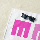 Maßgeschneiderter Standort für Bachelorette-Stamm Strandtuch (Beispiel)