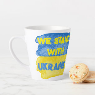 Maßgeschneiderter Status mit UKRAINE Flag zur Unte Milchtasse