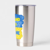 Maßgeschneiderter Status mit UKRAINE Flag zur Unte Thermobecher (Links)