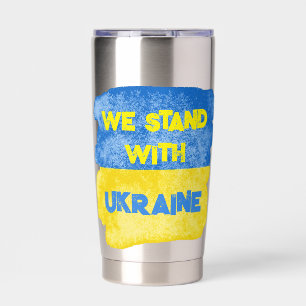 Maßgeschneiderter Status mit UKRAINE Flag zur Unte Thermobecher
