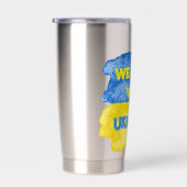 Maßgeschneiderter Status mit UKRAINE Flag zur Unte Thermobecher (Rechts)