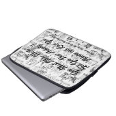 Maßgeschneiderter Stolz und Vorurteile Laptopschutzhülle (Vorne Knopf)