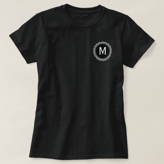 Maßgeschneiderter T - Shirt für Schwarz-Weiß-Medai (Design vorne)