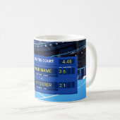 Maßgeschneiderter Tennis-Held Kaffeetasse (VorderseiteRechts)