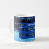Maßgeschneiderter Tennis-Held Kaffeetasse (Vorderseite Links)