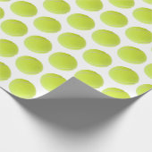 Maßgeschneiderter Tennisball Geschenkpapier (Ecke)