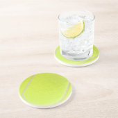 Maßgeschneiderter Tennisball Getränkeuntersetzer (Seite)