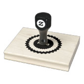 Maßgeschneiderter Text BEZAHLT Dauerhafte Hölzerhü Gummistempel (Stempel)