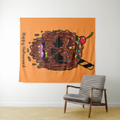 Maßgeschneiderter Text & Farbe Eiscreme Skulptur Wandteppich (Beispiel (Horizontal))