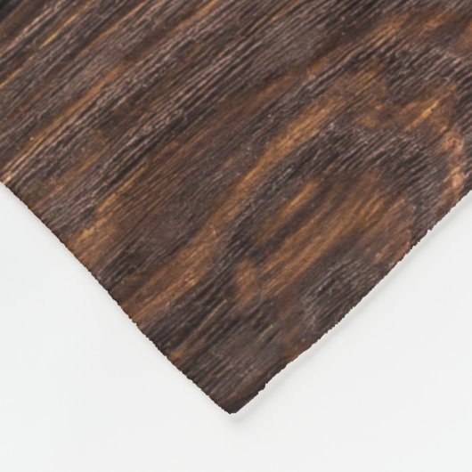 Maßgeschneiderter Text & Foto / Holz rustikales La Fleecedecke (Ecke)