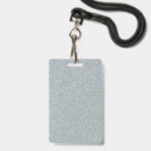 Maßgeschneiderter Text für leere Silver Glitzer Ausweis (Vorderseite mit Lanyard)