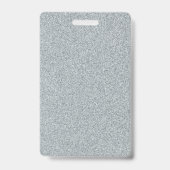 Maßgeschneiderter Text für leere Silver Glitzer Ausweis (Rückseite)