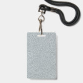 Maßgeschneiderter Text für leere Silver Glitzer Ausweis (Rückseite mit Lanyard)