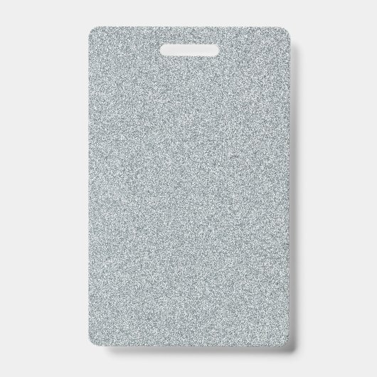 Maßgeschneiderter Text für leere Silver Glitzer Ausweis (Vorderseite)