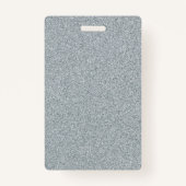 Maßgeschneiderter Text für leere Silver Glitzer Ausweis (Vorderseite)