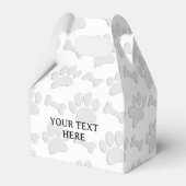 Maßgeschneiderter Text für Puppy-Paw-Prints und Kn Geschenkschachtel (Vorderseite)