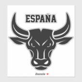 Maßgeschneiderter Text Stilisierte Bull Aufkleber (Blatt)