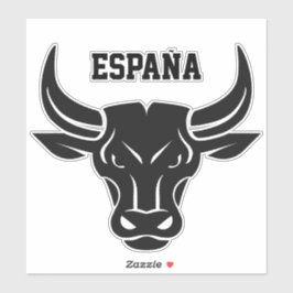 Maßgeschneiderter Text Stilisierte Bull Aufkleber