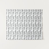 Maßgeschneiderter Textschritt und Wiederholung von Wandteppich (Vorderseite (Horizontal))