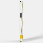 Maßgeschneiderter tiefer Safran Gelber Weißer Polk Case-Mate iPhone Hülle (Rückseite / Rechts)