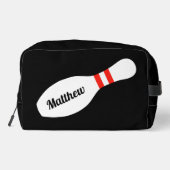 Maßgeschneiderter Toilettenbeutel mit Bowling-Butt Waschbeutel (Rückseite)