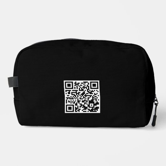 Maßgeschneiderter Toilettenbeutel mit QR-Code Waschbeutel (Vorderseite)