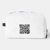 Maßgeschneiderter Toilettenbeutel mit QR-Code Waschbeutel (Vorderseite)