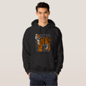 Maßgeschneiderter trendy Wildlife Illustrator schw Hoodie (Vorne ganz)