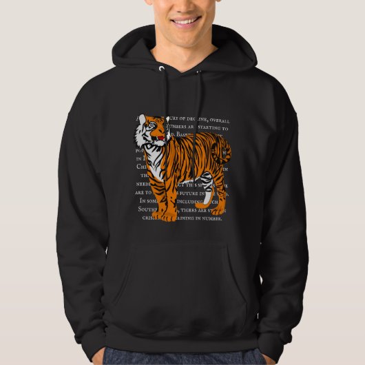 Maßgeschneiderter trendy Wildlife Illustrator schw Hoodie (Vorderseite)