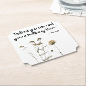 Maßgeschneiderter Untersetzer mit Blumenmotiven (angewinkelt)