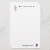 Maßgeschneiderter Urlaubsbrief Kopf-Stationar Briefpapier (Vorne/Hinten)