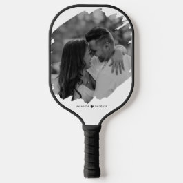 Maßgeschneiderter Valentinstag Modernes Foto Pickleball Schläger