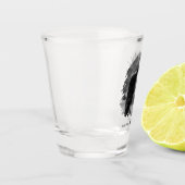 Maßgeschneiderter Valentinstag Modernes Foto Schnapsglas (Links)