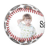 Maßgeschneiderter Vatertag-Baseball Baseball (Vorderseite Links)