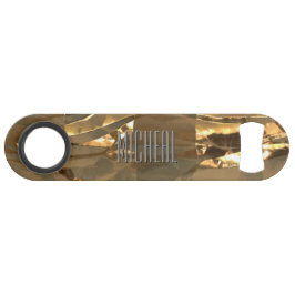 Maßgeschneiderter vergoldeter Foil Speed Flaschenö Flaschenöffner