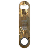 Maßgeschneiderter vergoldeter Foil Speed Flaschenö Flaschenöffner (Vorderseite)