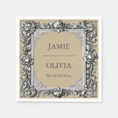 Maßgeschneiderter Viktorianischer Scrollrahmen - m Serviette (Vorderseite)