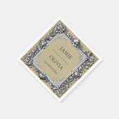 Maßgeschneiderter Viktorianischer Scrollrahmen - m Serviette (Ecke)