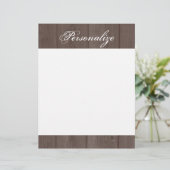 Maßgeschneiderter, Vintager Holzkornkopf (Stehend Vorderseite)