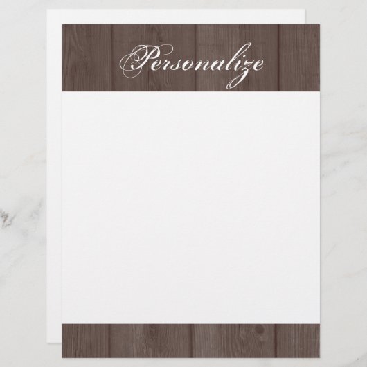 Maßgeschneiderter, Vintager Holzkornkopf (Vorne/Hinten)