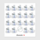 Maßgeschneiderter Vinyl Sticker, Junge Teepee Desi Aufkleber (Blatt)