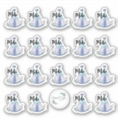 Maßgeschneiderter Vinyl Sticker, Junge Teepee Desi Aufkleber (Vorderseite)