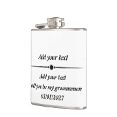 Maßgeschneiderter Vinyl-Wrapped Flask Flachmann (Links)