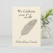 Maßgeschneiderter Weck / Gedenkstätte / Beerdigung Einladung (Stehend Vorderseite)