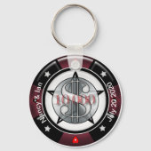 Maßgeschneiderter Wedding Keepake Vegas Chip Schlüsselanhänger (Vorderseite)