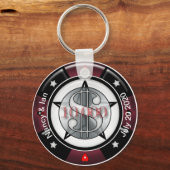 Maßgeschneiderter Wedding Keepake Vegas Chip Schlüsselanhänger (Vorderseite)