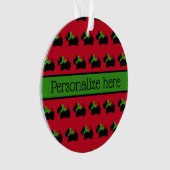 Maßgeschneiderter Weihnachts-Schottendog Ornament (Vorderseite)