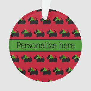 Maßgeschneiderter Weihnachts-Schottendog Ornament