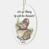 Maßgeschneiderter Weihnachts-Wanderangebot Marmot Keramikornament (Links)